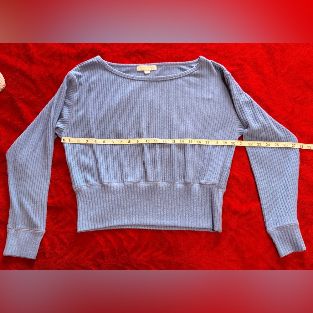 Medium Spiritual Gangster Adorable Soft Blue Shirt Flattering With Waist Band 😍
